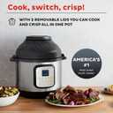 Instant Pot Duo Crisp 8 Qt 11-in-1 Air Fryer + Pressure Cooker, Steel