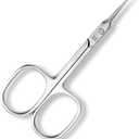 Cuticle Scissors Extra Fine Curved Blade Manicure Scissors for Professional Cuticle Small Scissors for Stainless Steel Sharp Pointed tip Trimming for Eyebrow Eyelash and Dry Skin Grooming Scissors.
