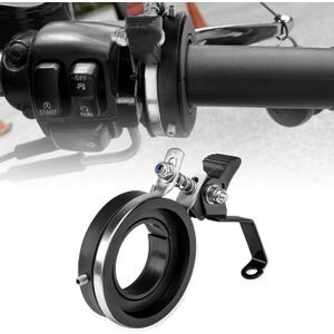 GUAIMI Cruise Control Motorcycle Throttle Assist Lock for Harley 1990-Newer Cable Throttle with OEM Grips or Aftermarket Grips with Minimum 1 1/8" to Maximum 1 3/4" Outside Grip Diameter (Black)