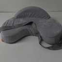 Momcozy Innovative Safety Fence Nursing Pillow - Firm & Springy Memory Foam - Stable, Ergonomic Support & Comfort - Wider Breastfeeding Cushion, Adjustable, Removable Cover, Baby Safety Certified