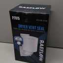 Dryer Vent Cover 4 inch with UV RESISTANT - Outdoor Dryer Vent Cover Natural Energy Saving, Dryer Vent Seal for Home Exterior (White)