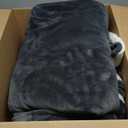 Cozy Heated Blanket Throw Size - Fast Warming Electric Throw Blanket with 6 Heat Settings & 4 Hours Auto-Off, Ideal Gift for Her, 50"x60", Slate Grey