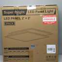 2x2 LED Flat Panel Light,Selectable 5CCT,0-10V Dimmable,5200LM,2Pack