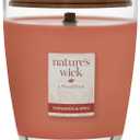 WoodWick Nature's Wick Cinnamon & Apple Scented Candle, 10oz with Wooden Lid, Crackles at it Burns, Fall