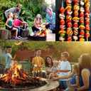 Extra Long 24" Bamboo Smores Sticks (150 Pcs), Marshmallow Roasting Sticks for Fire Pit, 6mm Heavy Duty Wooden Skewers for Smore Hot Dog Barbecue Thick Sticks