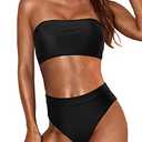  Tempt Me Women's Sexy High Cut Bikini Bottom Removable Padding,Size M