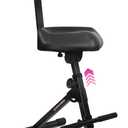 Liquid Stands Guitar Stool Adjustable Stool - Standard Musician Drum Throne with Backrest - Guitar Seat Drum Seat, Musician Chair, Chair for Adults, Kids, Drummer and Guitarist