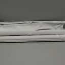 UNISHADES no Drill Cordless Roman Shades for Windows, 23" W 64" H - 100% Blackout - Linen - Mist White