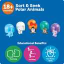 Learning Resources Sort & Seek Polar Animals - 15 Pieces, Age 18+ Months Toddler Learning Activities, Educational Toys, Educational Toy Set Color, Teaching Toys