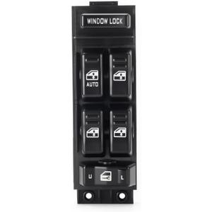 2000-2001-2002 Chevy Silverado Tahoe Suburban Avalanche GMC Sierra Yukon XL 1500 2500 3500 4-Door Power Window Switch Driver Side, Escalade Door Lock Master Window Switch Button Control - 15062650