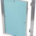 Vent Systems 10" x 14" Inch Aluminum Drywall Access Panel – Recessed Metal Rectangular Inspection Door for Wall, Ceiling, Plumbing, HVAC System – Indoor Use for Home, Garage, Office Renovation, Repair