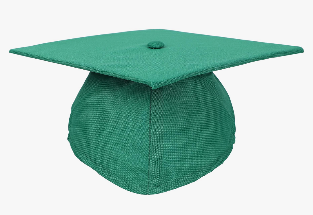 Unisex Adult Matte Graduation Cap with Tassel Year Charm 2025 Pack of 2