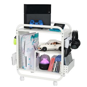 Mythinglogic Gaming Station Organizer, Metal Game Controller Holder, Video Game Console Storage Rack, Game Organizer Storage for PS5/PS4/Xbox/Switch/Game Accessories (White, 23.62" x 12.60" x 20.08") Mythinglogic Gaming Station Organizer, Metal Game Controller Holder, Video Game Console Storage Rack, Game Organizer Storage for PS5/PS4/Xbox/Switch/Game Accessories (White, 23.62" x 12.60" x 20.08")