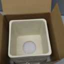 Travertine Tissue Box Cover Square Decorative Stone Klenex Box Holder for Bathroom & Living Room with Handcrafted Texture (Light Beige)