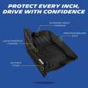 Michelin Floor Mats for 2019-2026 Silverado/Sierra 1500 & 2020-2026 2500/3500, Elite Series Crew Cab Bucket Seat Carpet Floor with Rear Under-Seat Storage (Not Fit 2nd Row Plastic Storage)