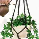 2 Pack 43 Inches Macrame Planter Hanger Large for 12 inch Pot (Extra Long & Big) + Swag Hook | Large Hanging Planter for Indoor Plants | No Pot/Plant Included (XL)