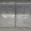 28 Pack Rectangular Mixed Sizes Clear Plastic Storage Containers Box with Hinged Lid for Beads and Other Small Craft Items