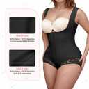 PJCBTR Faja Postparto Girdle for Tummy Control High Compression Shapewear for Zipper (Black, L)