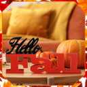 Fall Table Decorations for Home Hello Fall Sign Thanksgiving Wooden Autumn Tabletop Sign Blocks Table Centerpieces for Harvest Festival Mantel Home Display Party Supplies