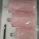 Pink Flameless Pillar Candles with Remote, Real Wax LED Candles Battery Powered Flickering Set of 3