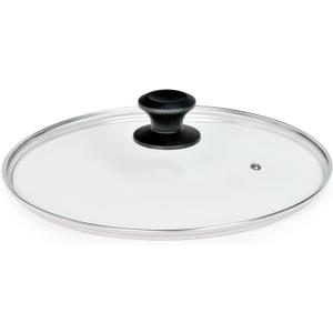 11 In Glass Lid for Frying Pan, Tempered Replacement Cover Compatible with All 11 Inches Cookware for Skillets, Round Cast Iron, Cast Aluminium, Stainless Steel Pans &Pots