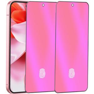 2 Pack Anti-Blue Privacy Tempered Glass for Google Pixel 10/10 Pro / 9/9 Pro Anti-Spy Screen Protector Film Support Finger Unlock 6.3 inch