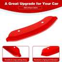 for Challenger Front Bumper Lip Splitter Protector Cover Trim for 2015-2023 Dodge Challenger Hellcat Red Exterior Accessories 2pcs