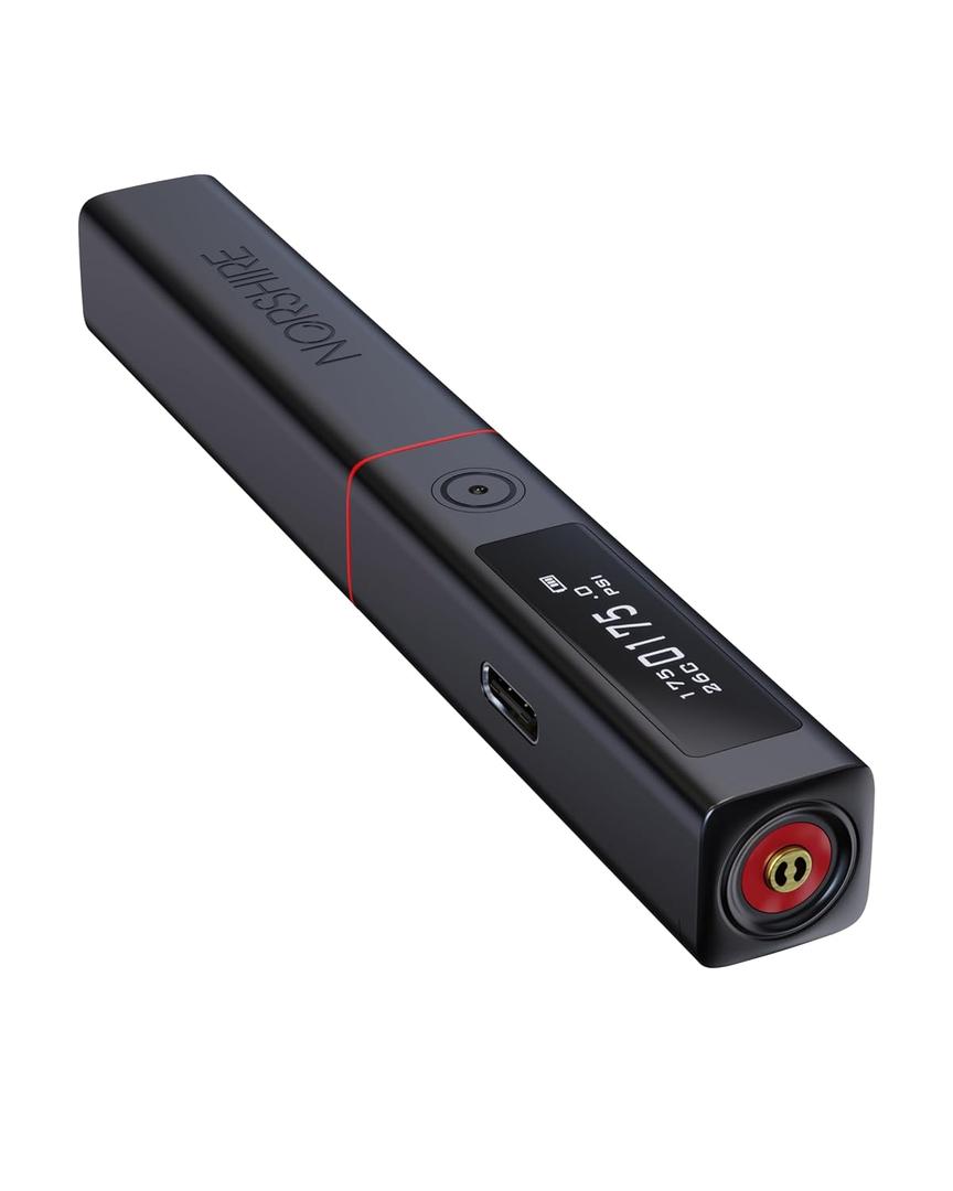 mini Digital Tire Pressure Gauge with High Accuracy Sensor Type-C Charging Function OLED Display for Car Truck Bicycle with Atmospheric Pressure Gauge and Thermometer