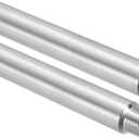 PATIKIL 304 Stainless Steel Pipe Fitting 1/2" NPT Male to 1/2" NPT Female Thread, 8inch/200mm Length Nipple Cast Pipe Coupling Fitting Connector