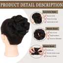 1PCS Messy Bun Hair Piece Wavy Curly Thick Updo Hairpiece Synthetic Chignon Hair Bun Scrunchies Extension for Women