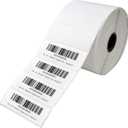2 5/8" X 1 Direct Thermal Labels 2000 Per Roll Perforated Sticker for Barcode Shipping Labels Desktop Label Printers for Multipurpose Shipping Address (6 Rolls (12,000 Labels))