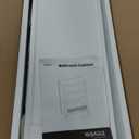 VASAGLE Storage Cabinet, Freestanding Floor Cabinet, 2 Drawers with 1 Set of Adjustable Divider, 2 Baskets, Sideboard, 11.8 x 23.6 x 31.5 Inches, for Bathroom, Living Room, Cloud White UBBC545W02