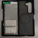 FNTCASE for Samsung Galaxy Z-Fold-6 Case: Strong Magnetic Military Grade Drop Protection Phone Cases with S Pen Holder Slot Matte Slim Built-in Screen Protector Cover Rugged Shockproof TPU (Black)