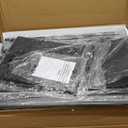 Lufeiya Computer Desk with File Drawers Cabinet, 47 Inch Reversible Home Office Desks with Filing Cabinet for Small Space, Gaming Study Writing Table PC Desks, Black (46.6")