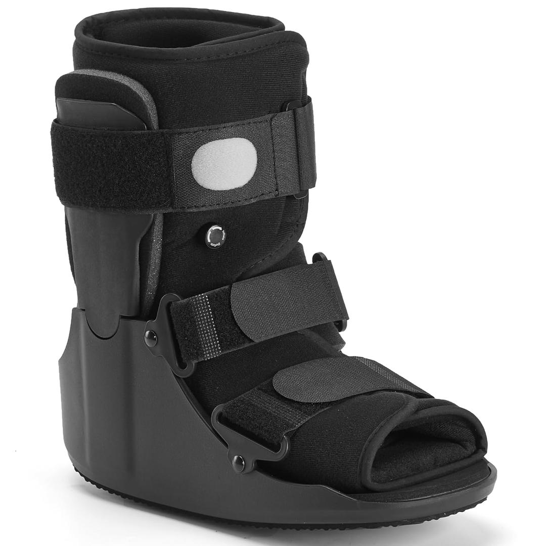 Air Walking Boot for Broken Foot Recovery Walking Boot for Sprained Ankle with Adjustable Air Cushion, Lightweight Design, and Anti-Slip Sole S