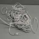 Ethernet Cable 100 ft, Cat 6 Flat Cable Slim Long Cat6 High Speed Computer Network LAN Patch Cord Wire with Clips & Rj45 Connector for Router,Faster Than Cat5e/Cat5,100 Foot White