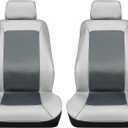 Pilot Automotive Slate Gray Seat Cover Pair with Microban (MIC-053) 