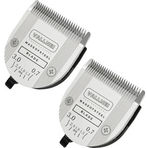 [2 Pack] 5-in-1 Replacement Clipper Blade, Detachable & Adjustable Dog Grooming Blade Compatible with Wahl Arco, Bravura, Chromado, Creativa, Figura, Motion & SuperGroom (Silver)
