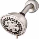 Waterpik 7-Mode PowerPulse Massage Fixed Mount Brushed Nickel Shower Head (XFT-739E)