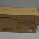 URPOWER 3-in-1 Elevated Dog Bowls - Mess Proof Double Deck 4 Height Adjustable Raised Stand with 2 Stainless Steel Food Bowls & Licking Plate for Small, Medium & Large Dogs (Black)