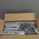 VTRIN Vertical Narrow Shoe Rack Organizer Tall Shoe Rack for Closet Entryway 10 Tier Non-Woven Cover Shoe Shelf Holds 20-22 Pairs Free Standing Shoe Storage Cabinet with Dustproof Cover, Grey