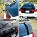 DREAMOTOR 52 Inch Universal Rear Spoiler with Brake Light, Car Rear Trunk Spoiler Wing Spoiler Compatible with Chevy Corvette Camaro Mazda Nissan Toyota Honda Civic Ford Mustang lnfiniti Dodge Charger