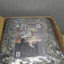 Madison Park 24 Piece Faux Silk Paisley Queen Comforter Set with Matching Curtains, Down Alternative Hypoallergenic - Teal, Queen (90 in x 90 in)