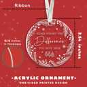 2 x TUMSHANIP Thank You Gifts for Women, Boss, Coworkers, Teacher, Nurse, Mom, Friends - Retirement Farewell Going Away Never Forget The Difference You Made Ornament - Acrylic Christmas Ornament 2025