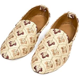 RICHART Mens Ethnic Embroidery Jutties and Mojari for Wedding Party Occasion Fashion Outdoor Indoor Lightweight Shoes
 13