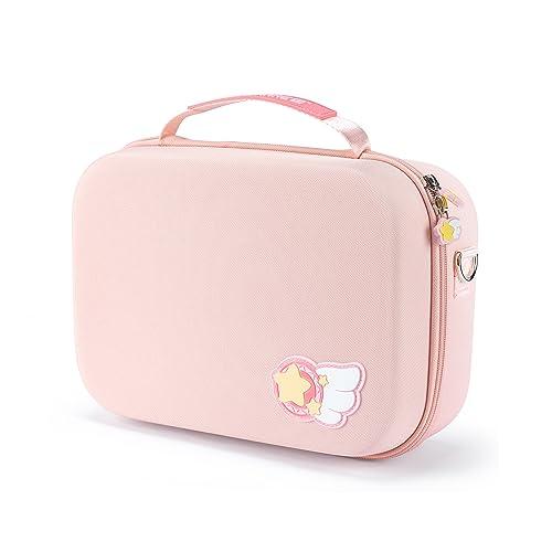 GeekShare Switch Carrying Case Large Travel Case for Switch/OLED with 16 Game-Card Slots for Switch Console, Pro Controller, Dock and Accessories - Star Wings Series