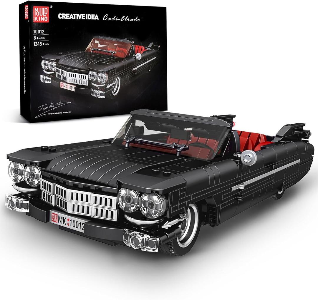 Mould King Sports Car Building Block Kits, MOC Racing Model Building Sets, Convertible Gifts for Kids Age 8+/Adults Collections Enthusiasts - 1,245 Pieces