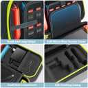 OIVO Switch OLED Carrying Case Compatible with Nintendo Switch & OLED, Portable Switch Travel Carry Case Fit for Joy-Con and Adapter, Hard Shell Protective Switch Pouch Bag with 20 Games, Yellow