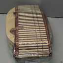 8 Set Baskets for Gifts Large Empty Woven Bamboo Gift Basket Bulk Kit with Handles and Clear Cellophane Wrap, for Baby Shower, Birthday Party, and Wrapping Gift Bags and Cards Supplies