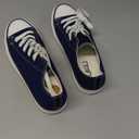 CullForYou Women's Colourful Low-Top Sneaker Shoe, Size 8,5 Navy